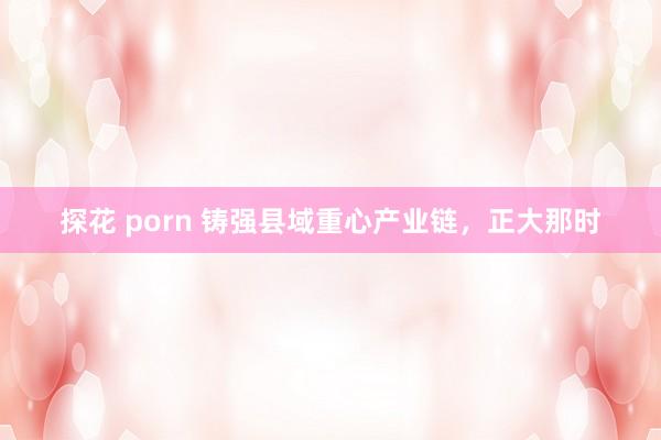 探花 porn 铸强县域重心产业链，正大那时